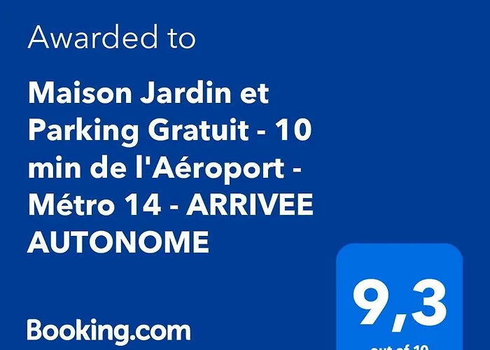 Appartamento Maison Jardin Et Parking Gratuit - 10 Min De L'aeroport - Metro 14 - Arrivee Autonome Orly